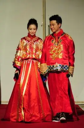 ne-tiger为陈思诚佟丽娅打造中式婚礼服