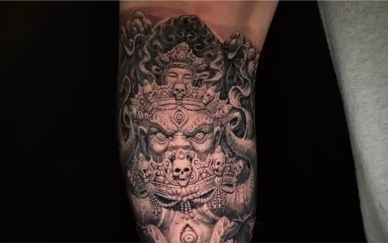 岳阳新刺客作品《大威德金刚》创作过程