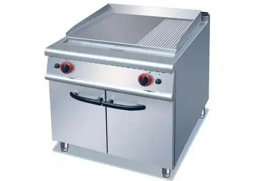 standing cooking lines stainless steel gas / electric griddle