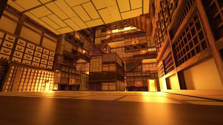 日本小学生自建3d鬼灭之刃无限城令人惊掉下巴