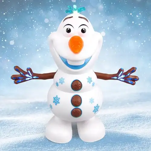 雪宝冰雪奇缘缘娃娃电动发光唱歌跳舞火灵蜥蜴电动