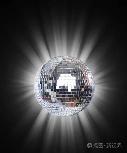 蓝色背景灯雷伊亮迪斯科球