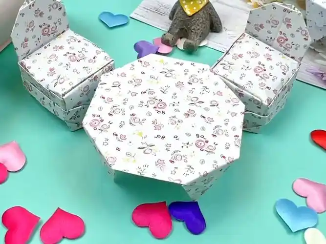 简易桌子折纸教程