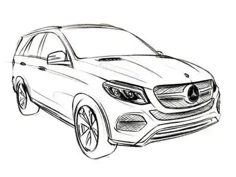 奔驰简单简笔画 简笔画图片大全-蒲城教育文学网