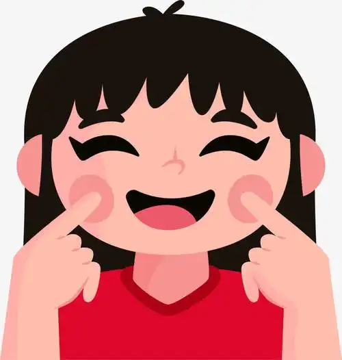 微笑表情的女孩