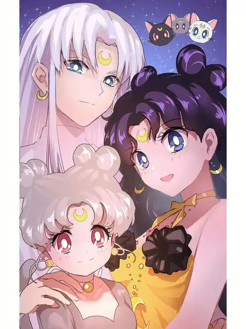 美少女战士  #美少女战士壁纸  #露娜 #亚提密斯 #戴安娜