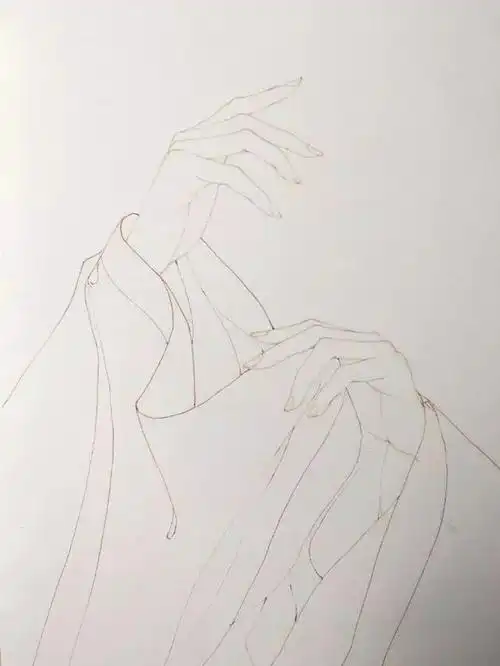 教你画一个好看的古风女子唯美古风女子手绘图拿来当壁纸用吧