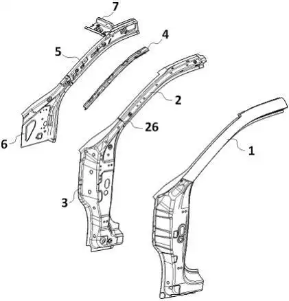 一种汽车a柱加强板结构