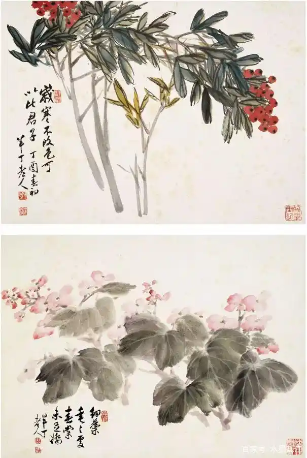 学老师而不似老师|陈半丁小品花鸟画