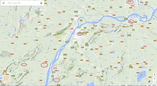 中国几个古都的地形(四)-南京