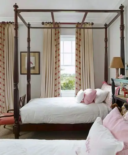 窗帘卧室美式丝绒欧式天鹅绒加厚轻奢全遮光法式洛可可公主风别墅