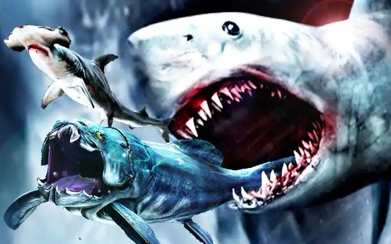 【屌德斯解说】 模拟食人鱼 海洋中的霸主巨型大白鲨