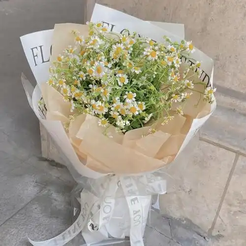 情人节花束  #洋甘菊花束  #小清新花束  #韩式小清新花束