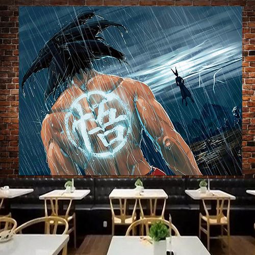 七龙珠动漫背景布ins挂布床头墙布卧室抖音网红画布墙上装饰挂毯