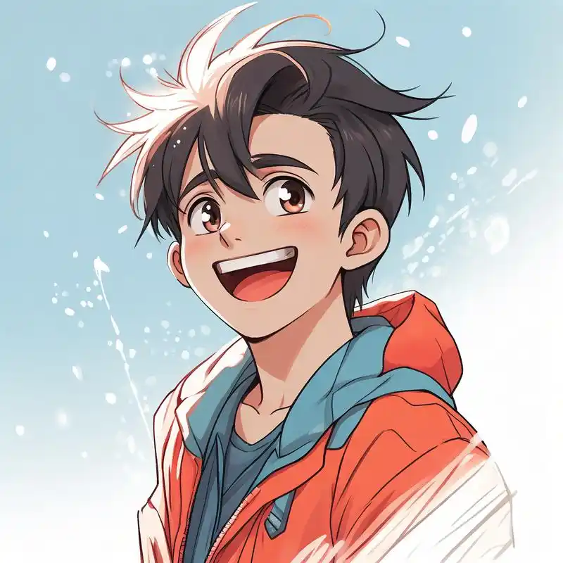 这里有一款超赞的卡通风格男生头像,戴眼镜的设计更显文艺范儿～ 快来