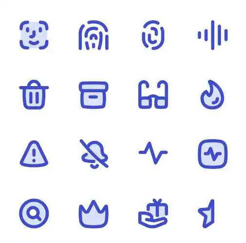 500 个冕费可爱胖嘟嘟的图标(flex icon set),非常具有辨识度,谁看了