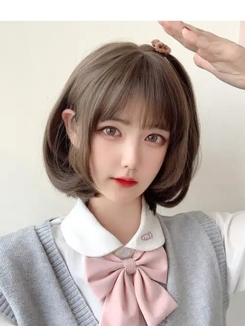 actual self假发短发女夏季 波波头发型女生日常bobo整顶假毛网红