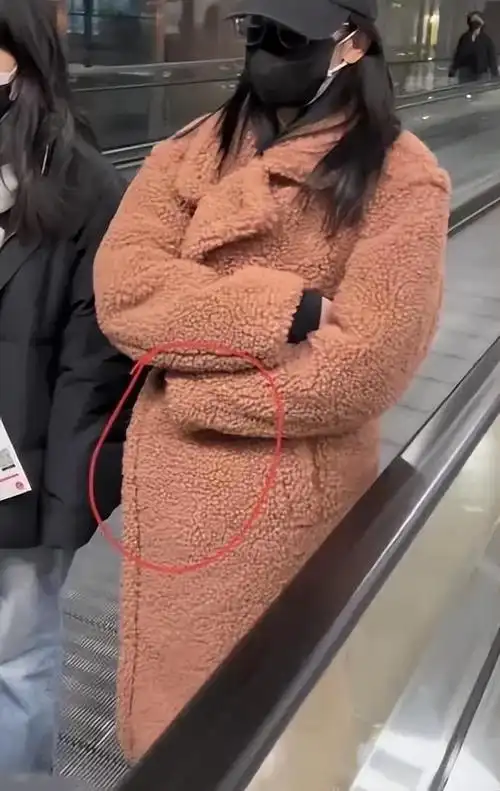 彼时,迪丽热巴穿了一件毛绒大衣,这件大衣将她的身材衬托得非常臃肿