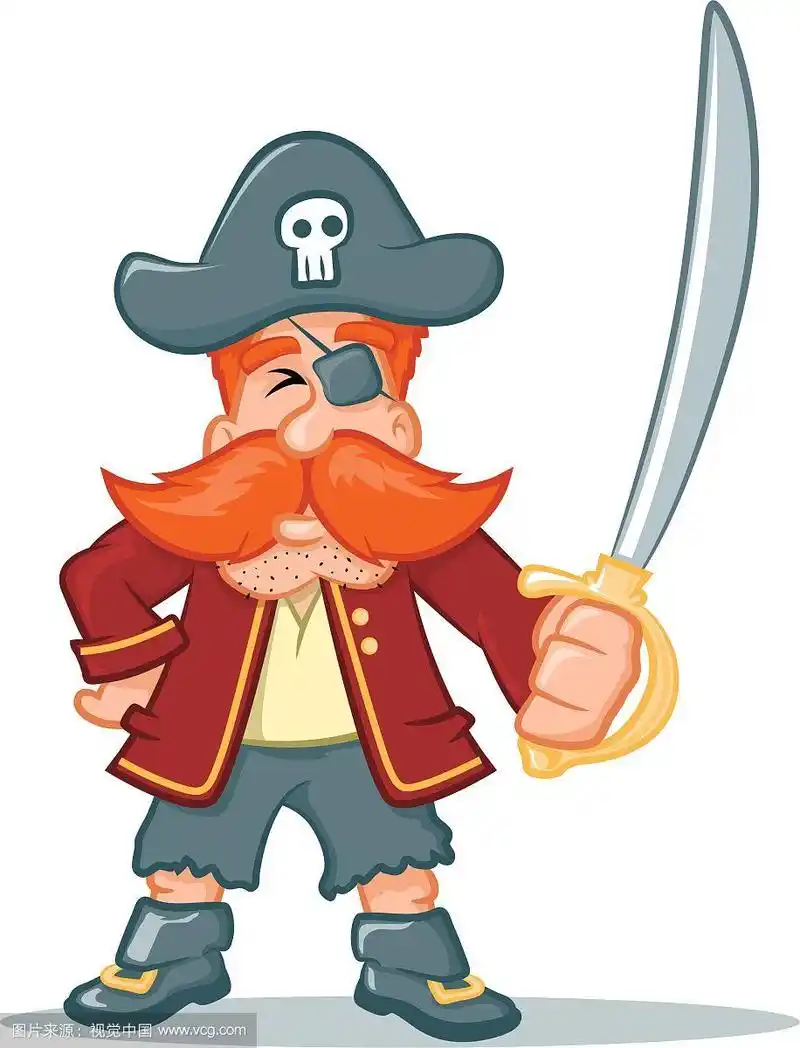 海盗的卡通