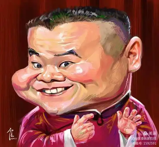 岳云鹏孙越肖像漫画