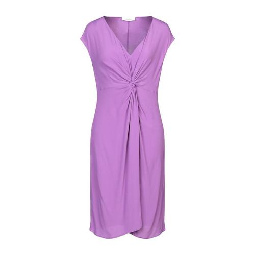 jucca女款香芋紫色v领连衣裙|midi dress