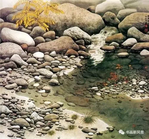 李留海工笔石头画欣赏