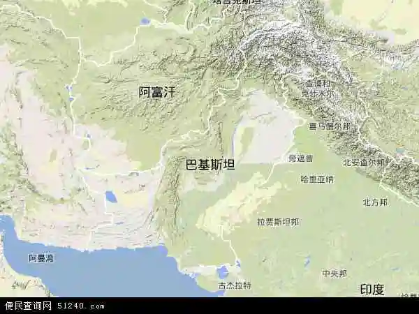 巴基斯坦地图 - 巴基斯坦卫星地图 - 巴基斯坦高清航拍地图 - 便民
