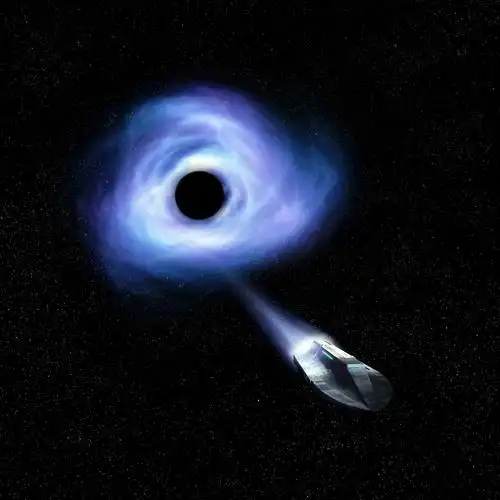 首张黑洞照片黑洞疯狂喷射物质,延伸5000光年(黑洞引力)_探秘志