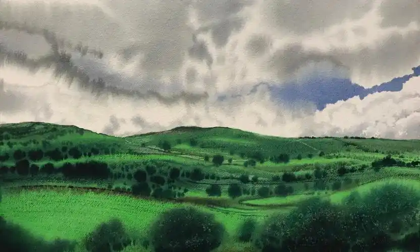 陈流水彩作品欣赏13步骤图