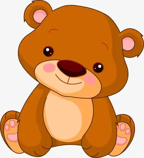 卡通可爱小熊玩具图案