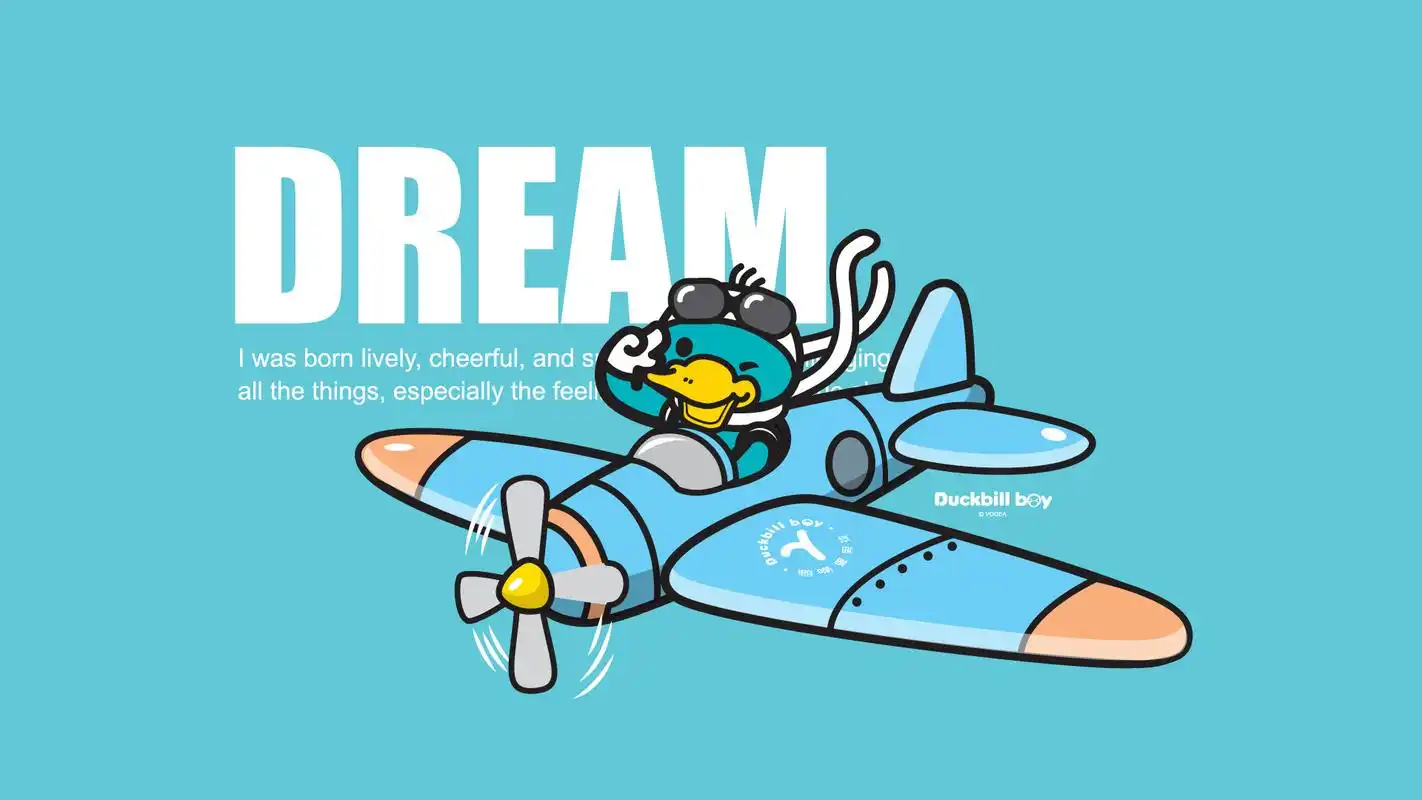 卡通可爱鸭嘴兽男孩旅行电脑壁纸高清大图预览1920x1080_卡通动漫下载