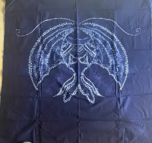 缝染桌布扎染围巾