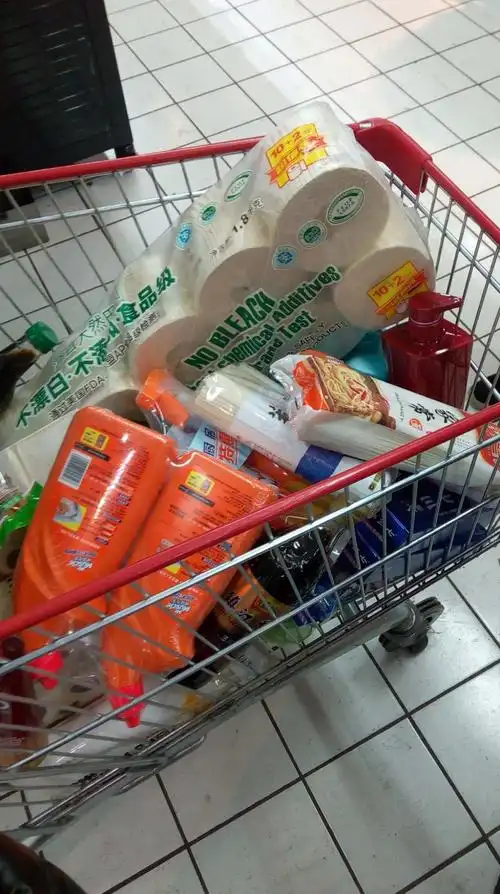 看那采购了一会,购物车已经满当当了,我们满载而归了!