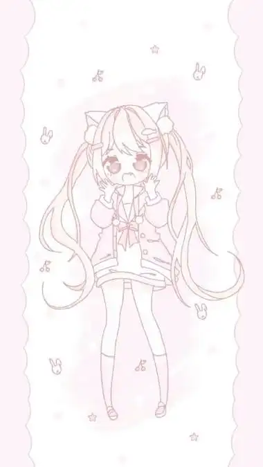 简笔画动漫人物一波可爱充满少女心的手绘简笔画可以用来做头像-简笔