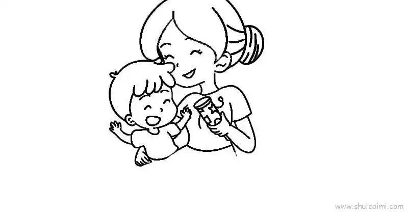 妈妈儿童画怎么画 妈妈简笔画图片大全