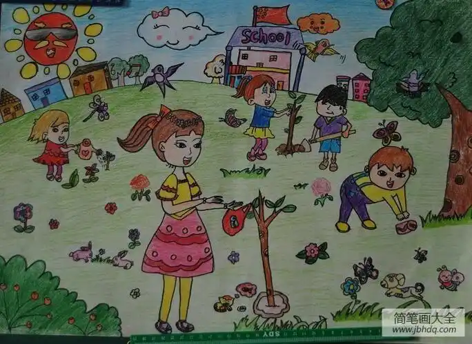 快乐五一儿童简笔画幼儿大班五一劳动节简笔画简笔画片预览pc官方版