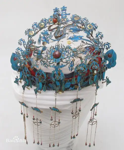 清一品夫人双喜点翠凤冠