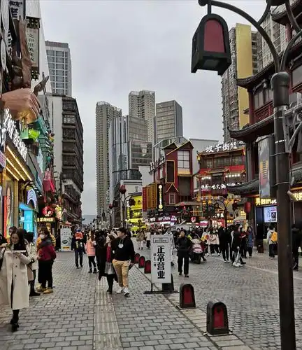 周末长沙的步行街,人头攒动一派欣欣向荣景象,充满了活力和