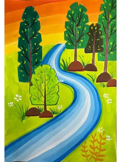 一张非常简单的色相推移作业,非常好画.