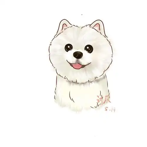 手绘可爱小狗头像