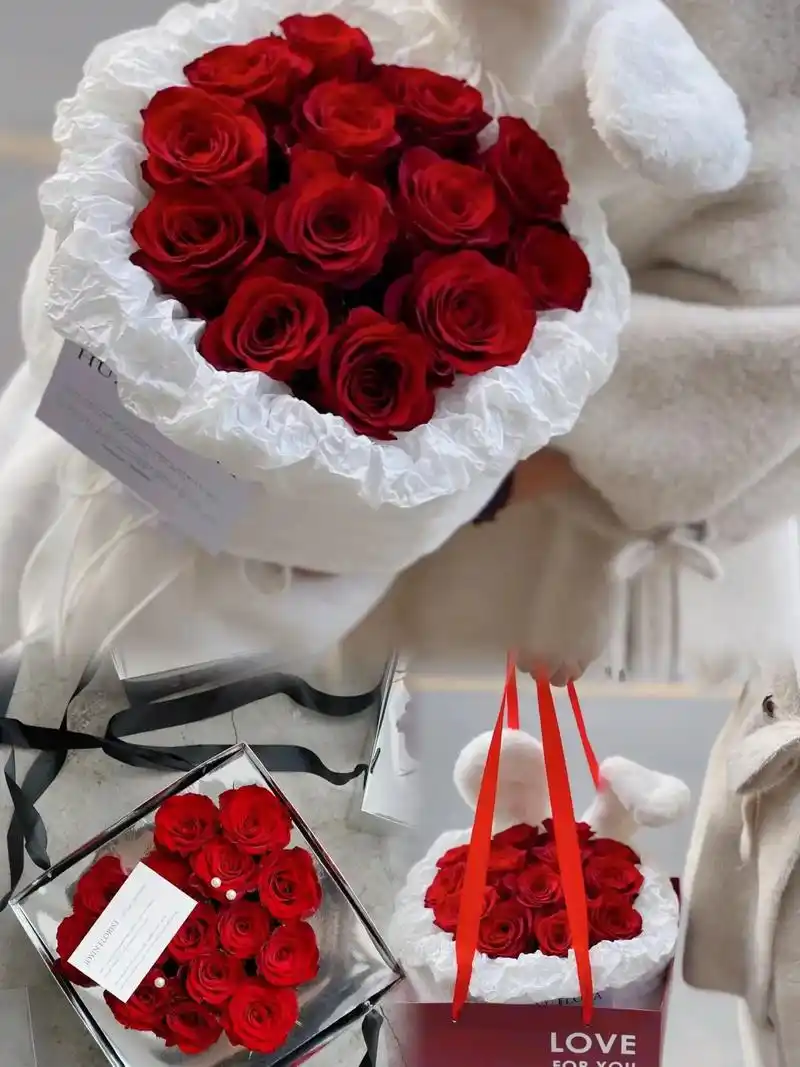 95#情人节花束推荐 #一束鲜花的浪漫永不过时  - 抖音