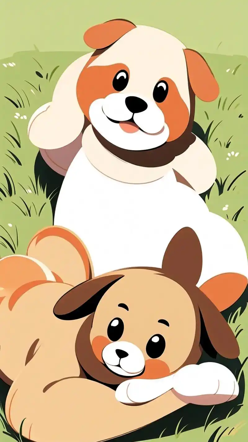 这些卡通狗狗的形象简直萌到爆炸,保证让你的