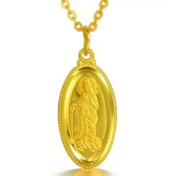 周生生 黄金(足金)观音菩萨吊坠 09347p 3.56克