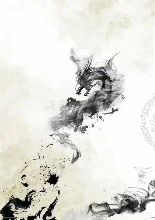 古风水墨背景传统文化背景