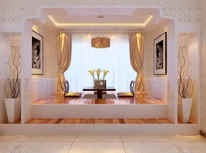 混搭风格三居室客厅榻榻米装修效果图欣赏