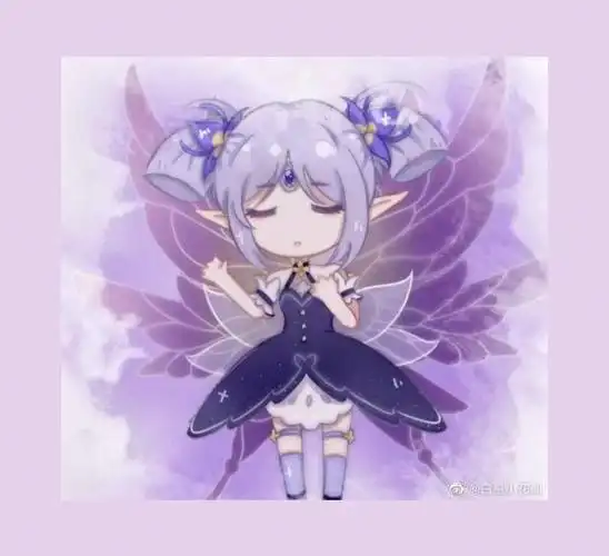 可爱的q版花仙精灵王