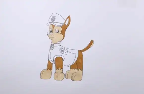 警犬简笔画儿童