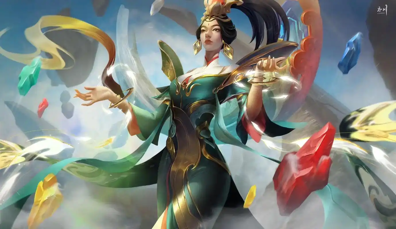 王者荣耀女娲皮肤【补天】同人插画完成.