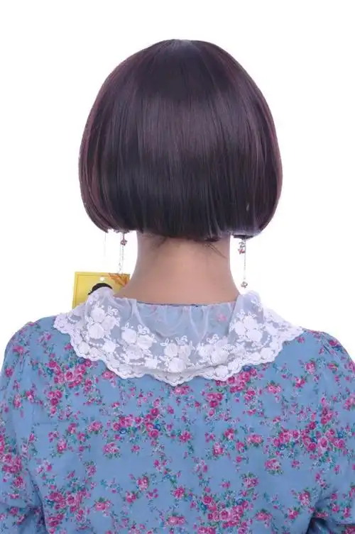 bobo头 经典沙宣波波头直刘海假发头套 女 短发 全店混批#mtt-209