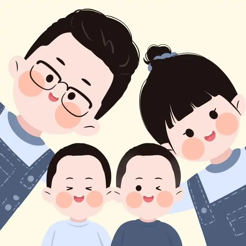 萌萌哒,好幸福的一家四口98699969976996 亲子套装～好